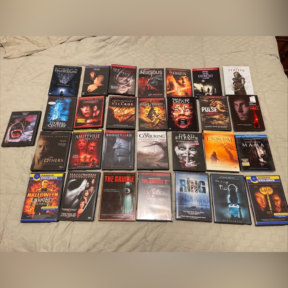 Collection of 28 HORROR Movie DVDs